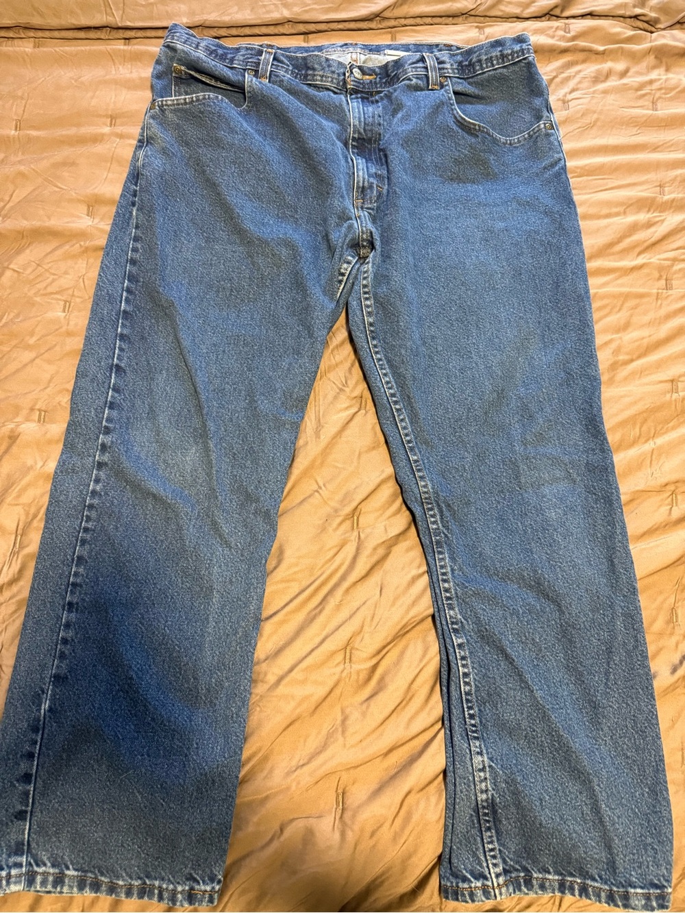 Relaxed Fit Men's Key Blue Denim Jeans 40/30